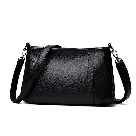 Grand sac à main urbain simple en PU pour femmes d&