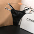 Sexy Silk Satin Thongs Hollow Out Fashion Solid Color Panties Cotton Crotch Low Waist Breathable Pure Color Women&