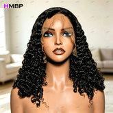 7x7 HD Lace Frontal Water Wave Curly Human Hair Wigs Pre Plucked Natural Hairline Ready to Wear Natural Soft For Women Daily Use Khamik Shop Online