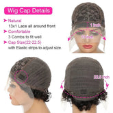 Peruvian Hair Pixie Cut Wig Kinky Curly Virgin Hair Wig 1B/30 Short Bob Natural Color Full Machine Made Wigs For Black Women Khamik Shop Online