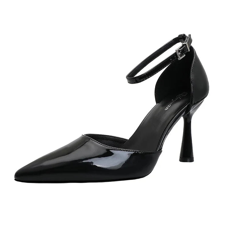 New Lady Shoes Ladies Summer Dress Shoes  Patent Leather Sexy Heel Sandals Buckle Female Footwear Lady Sandals Lady Sandals S034 Khamik Shop Online