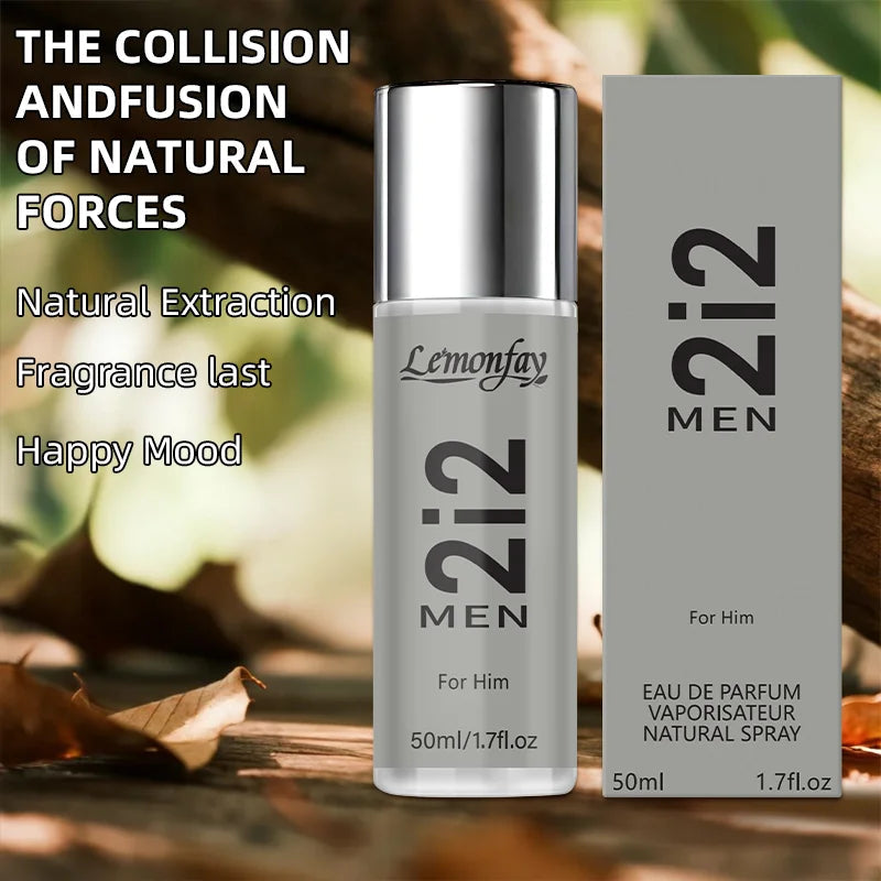 Lemonfay 2i2 Men Eau de Parfum - 50ml Natural Spray Long-Lasting Fragrance for Him, Daily Use Cologne Khamik Shop Online