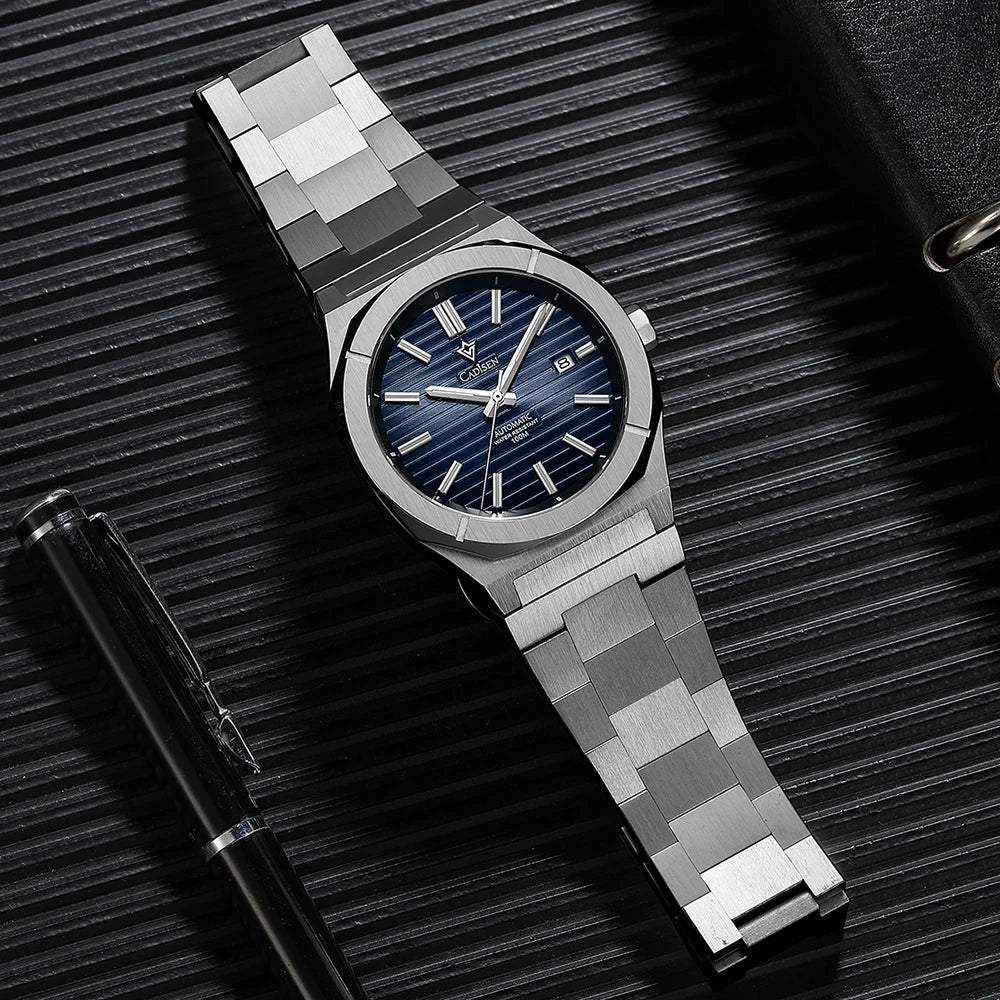 CADISEN 2026 Diver Watch Sapphire MIYOTA 8215 German Designer Men Automatic Mechanical Watches 10Bar Waterproof Gift With Box Khamik Shop Online