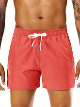 Men 2025 New  Summer Beach New Models Solid Color Fashion Leisure Comfortable Elastic Waist Double Pockets Cool Sports Shorts Khamik Shop Online