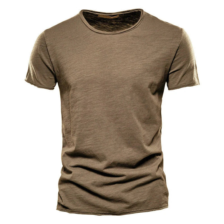 100% Cotton Men T-shirt Casual Soft Fitness Summer Thin T-shirts Men&
