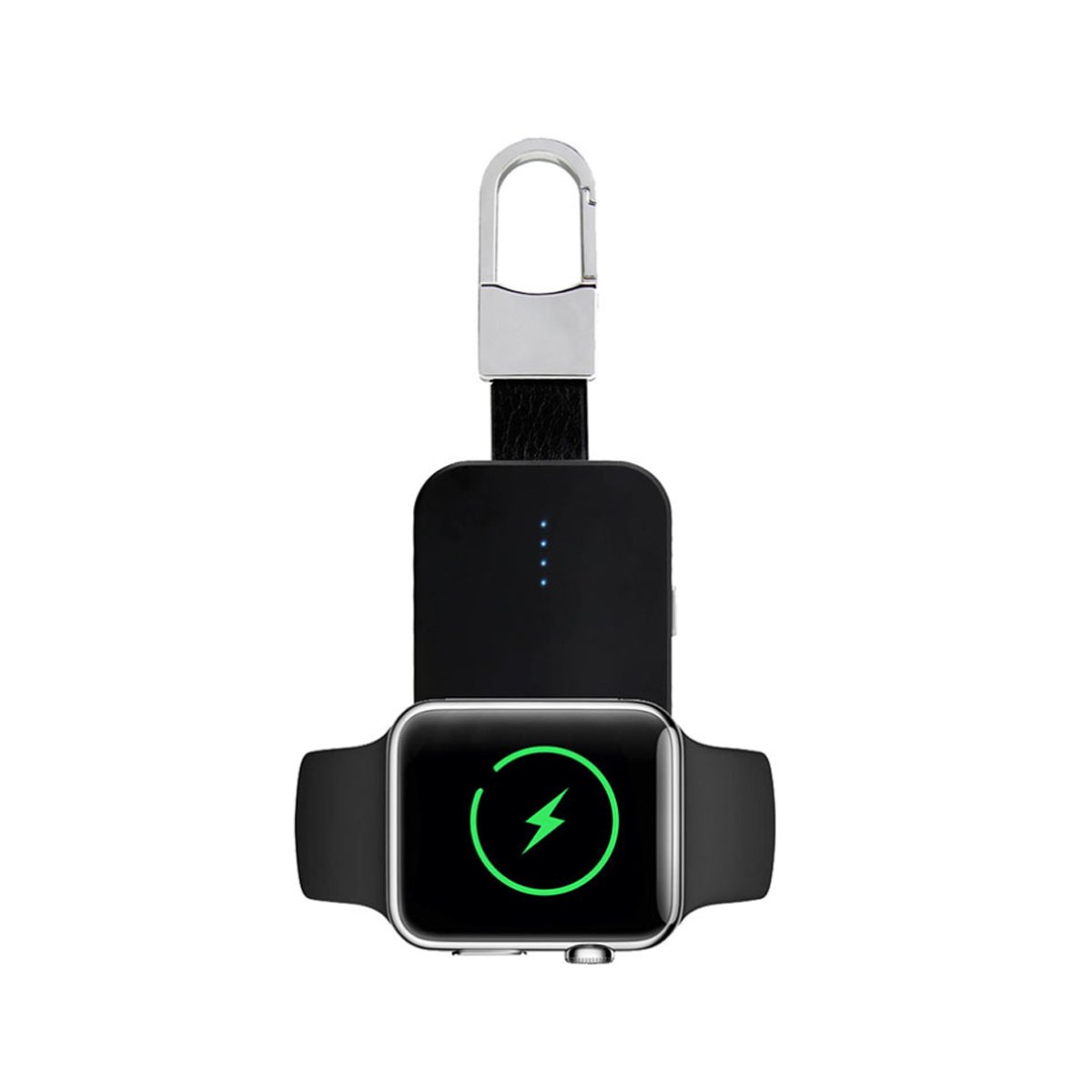 Apple Watch Wireless Charger Power Bank On Key Chain Salmon Lucky