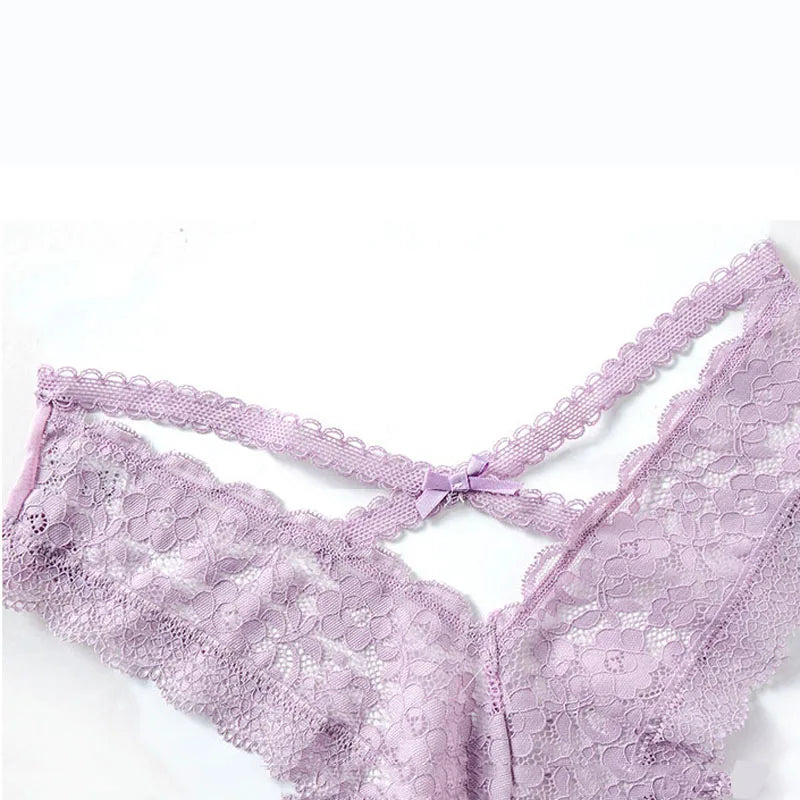 Sexy Panties Women Fashion Lingerie Tempting Pretty Briefs High Quality Lace Hollow Out Underpants Intimates Lingerie