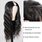 U Part Wig Body Wave Human Hair Wigs For Black Women Brazilian Remy Ha Cerise Alfie