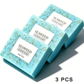 Seaweed Scrub Soap for Face And Body - Deep Cleansing Oil Control with Retinol Collagen VC Essence - Brighten Skin 100g Khamik Shop Online