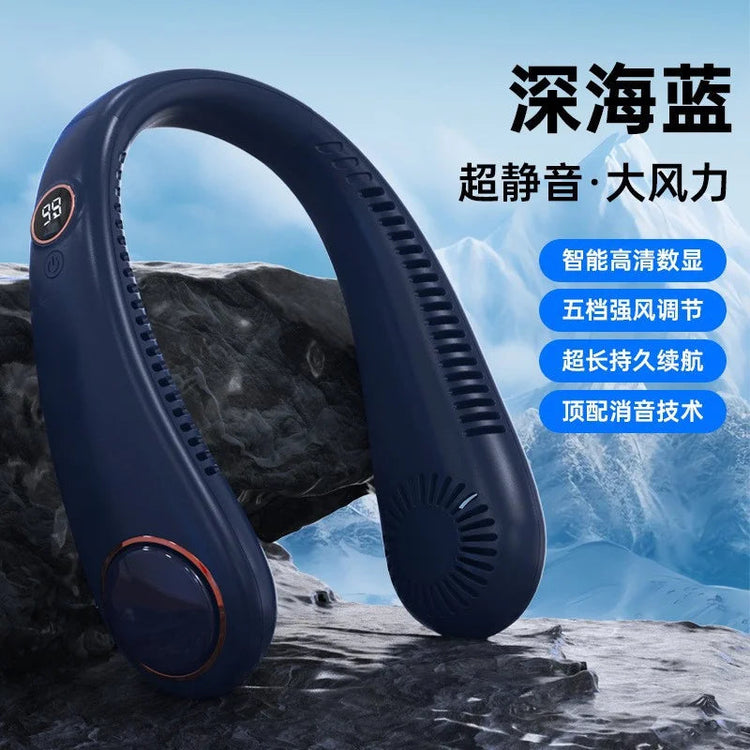 Hot 2026 Neck Fan Portable Rechargeable Mini Quiet Strong Wind Long Battery Life Personal Fan For Summer Outdoor Travel Gift Khamik Shop Online