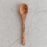 Wooden Coconut Spoon Yellow Lavender