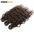 FREEDOM Synthetic Curly Braiding Hair Extensions 24 Inch/60 cm Long Deep Wavy Twist Crochet Braids Hair Ombre Brown Rainbow Hair Khamik Shop Online