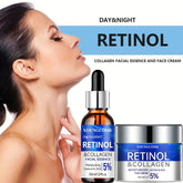 Retinol Cream Serum Combo Set Locks In Moisture Repairs Skin Smoothes Wrinkles Increases Elasticity For Younger Healthier Skin Khamik Shop Online