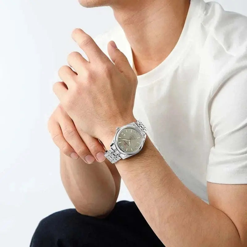 NAVIFORCE Men Elegant Business Stainless Steel Watch 30M Waterproof Luminous Hands Japan Movement Wristwatch Gifts box Khamik Shop Online