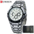 CURREN Men Luxury Brand Military Sport Mens Watches Full Steel Quartz Clock Men&