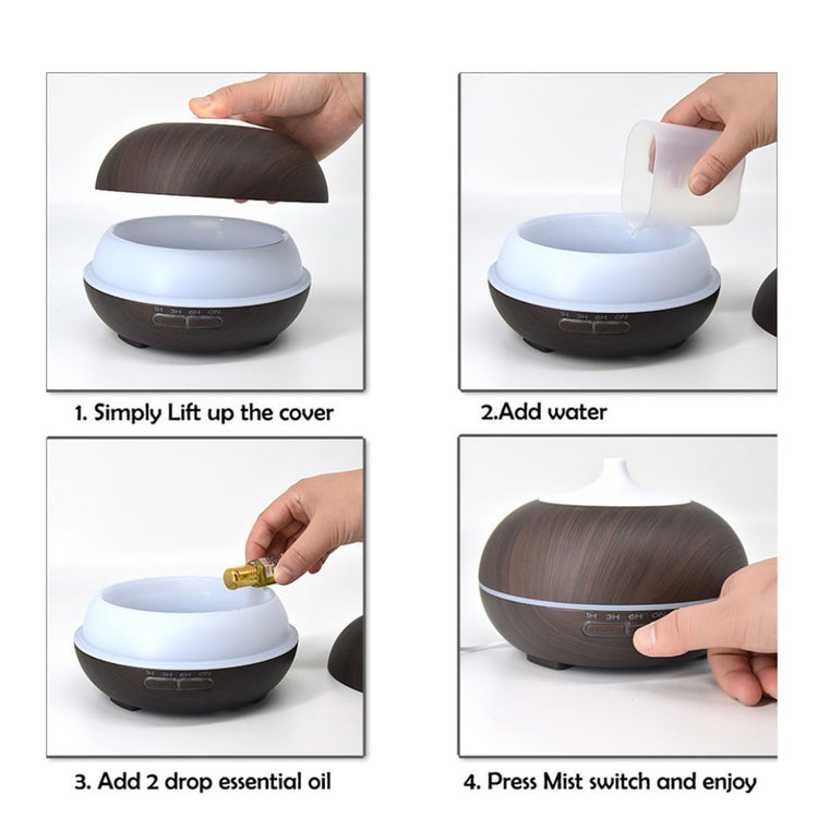 Mistyrious Essential Oil Humidifier Natural Oak Design With Easy Salmon Lucky