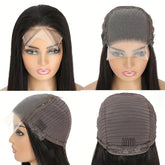 5x5 Natural Color Straight Human Hair Wig Swiss HD Lace Front Straight Wig Three Densities are Avaliable All Fluffy Full Hair Natural Looking Comfortable Pre Plucked Hairline with Baby Hair Easy to Maintain for Everyday and Occasion Use Khamik Shop Online