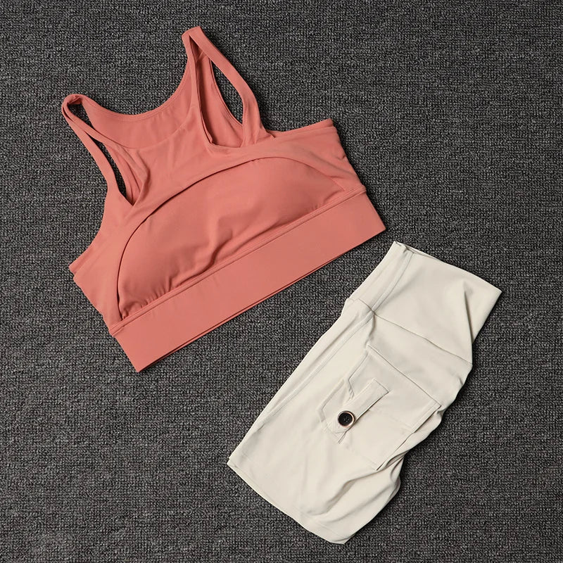 Fitness Shorts Yoga Sets Women&