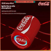 New Coke-Cola Collaboration Bluetooth Audio Bluetooth 5.4 RGB Lighting Voice Activation Card Slot Portable Bluetooth Speaker Khamik Shop Online
