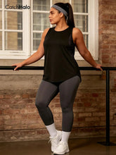 Plus Size Mesh Tank Top Women Breathable Loose Fit Gym Top Sleeveless Yoga Shirt Sweat Wicking Summer Sports Activewear Khamik Shop Online