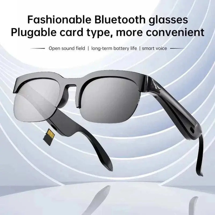 Lenovo HOT BT Audio Bone-Conduction Smart Glasses 150+ Language Real-Time Translation Music Glasses for Men Women Sports Running Khamik Shop Online