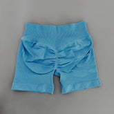 AURA SHARK Shorts 4.5" Women Fitness Sports Biker Shorts Low Ribbed Band Gym Workout Scrunch Butt Yoga Seamless Leggings Khamik Shop Online