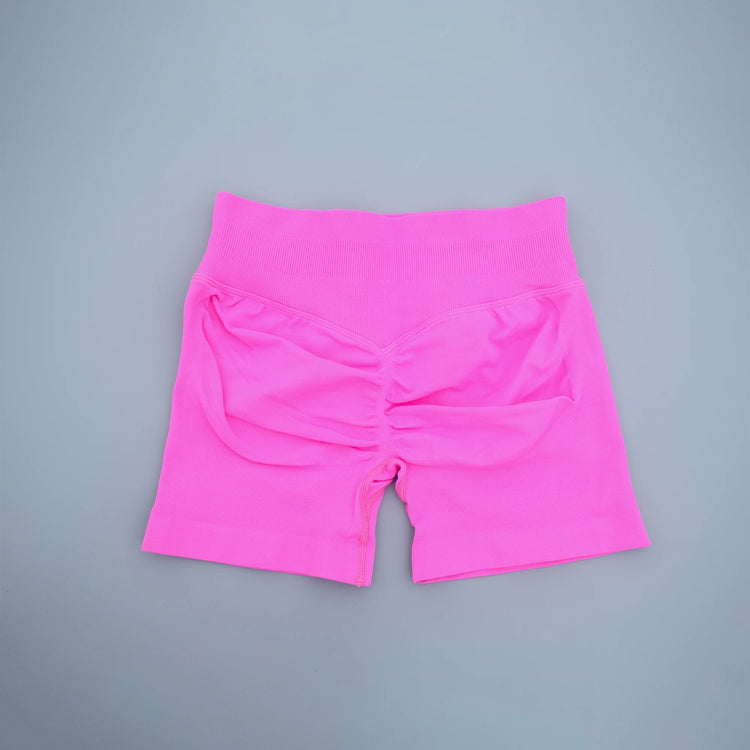 AURA SHARK Shorts 4.5" Women Fitness Sports Biker Shorts Low Ribbed Band Gym Workout Scrunch Butt Yoga Seamless Leggings Khamik Shop Online