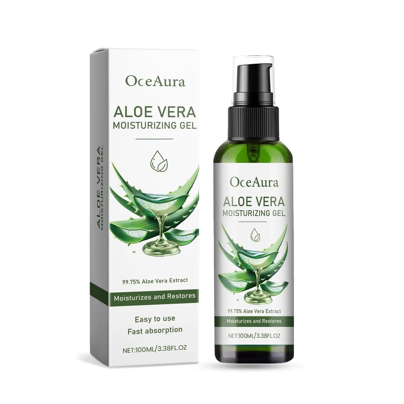 Aloe Vera Gel Pore Shrinking Oil Control Ance Remover Moisturizing Brighten Anti-Aging Facial Essence Beauty Skin Care Products