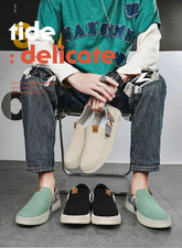 Portable men casual cloth shoes ultra light weight, compact design, breathable shoes for travel and business trips Khamik Shop Online