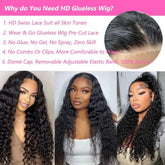 MYLOCKME Glueless Wigs Human Hair 6x4 Curly Wave Lace Closure Wigs Deep Wave 9x6 5x5 Lace Closure Wig Pre Cut Curly Human Hair Water Wave 200% Khamik Shop Online