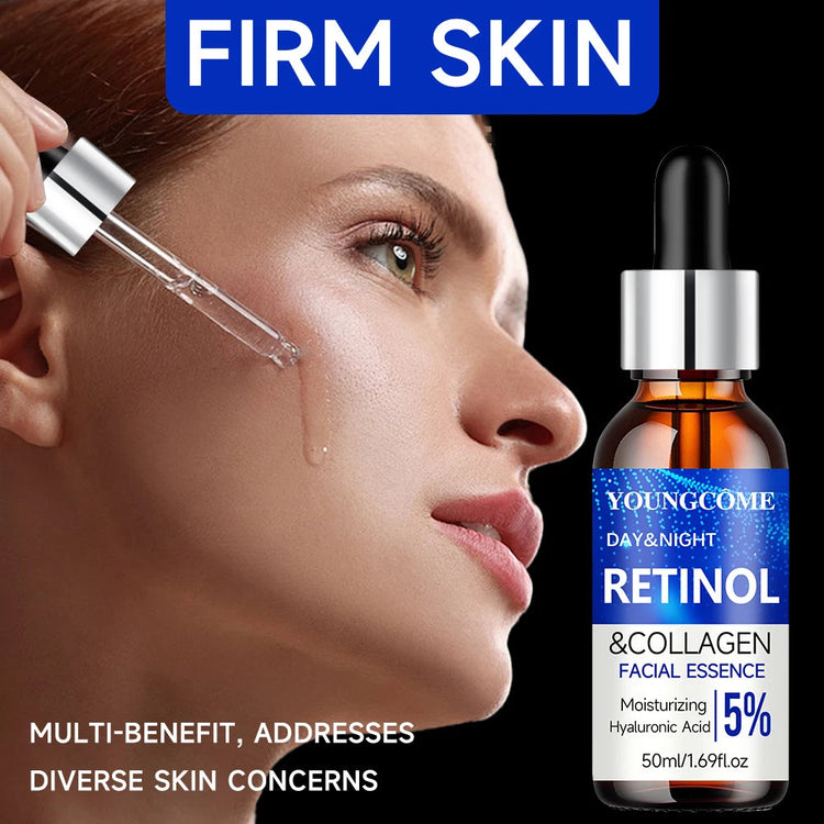 Retinol Wrinkle Remover Facial Serum Set Instant Firming Lift Anti-Aging Cream Fade Fine Lines Whitening Moisturizing Skin Care Khamik Shop Online