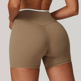Yoga Shorts Women Fitness Shorts V-shaped Waist Running Cycling Shorts Breathable Sports Leggings High Waist Workout Gym Shorts Khamik Shop Online
