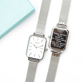 Ladies Architēct Lille - Cloud Silver - Modern Font Engraving Fuchsia Prometheus