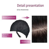 Light blonde fashion synthetic wig Short female Bob hair Female short straight high temperature silk wig head cover Khamik Shop Online