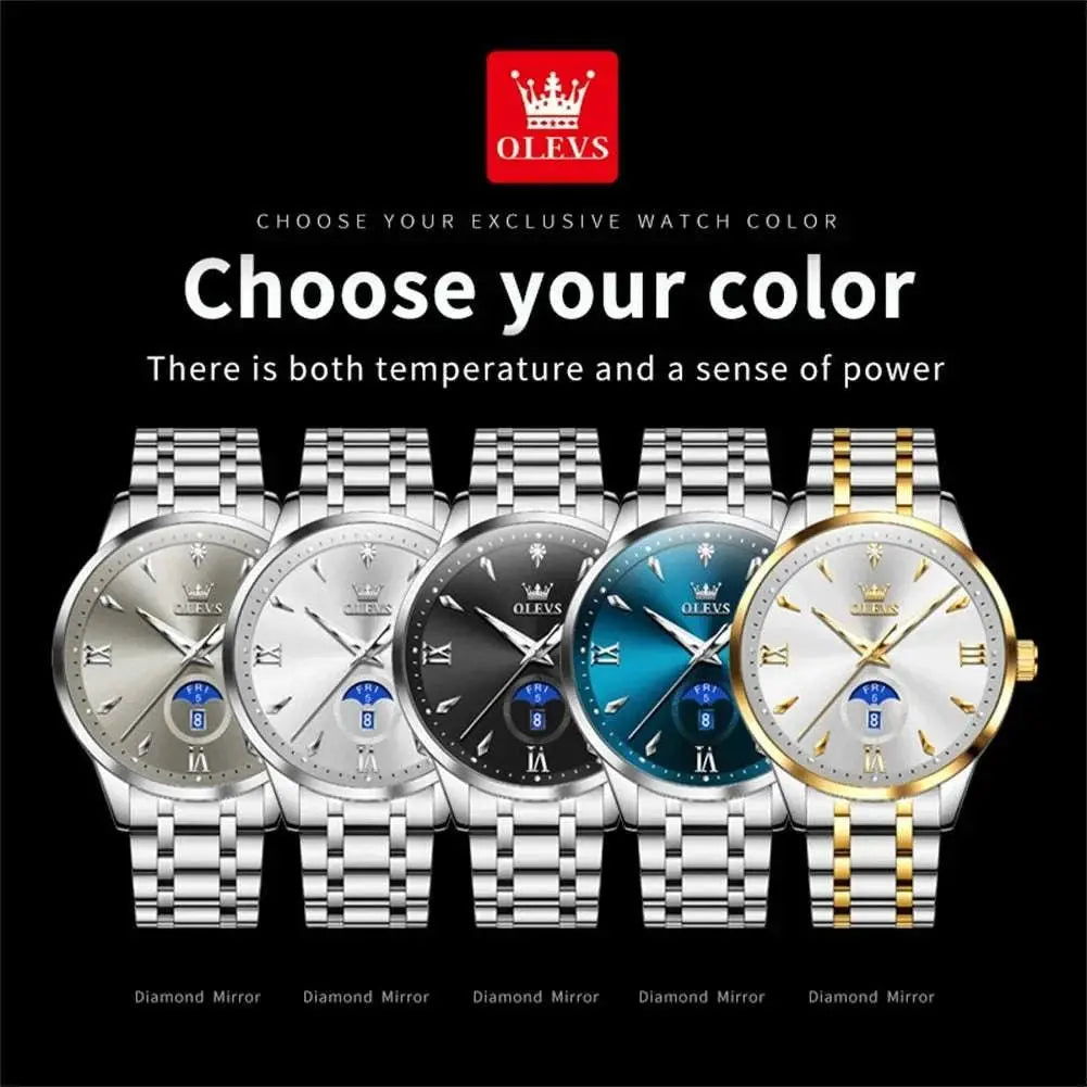 OLEVS Moon Phase men&