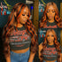 200% Ginger Brown Highlight Wig Human Hair Body Wave Pre Plucked Lace Front Wigs Ombre Ginger Orange Colored 5x5 Glueless Wigs Khamik Shop Online