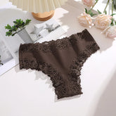 FINETOO 1Pc Sexy Cotton Brazilian Underwear Sexy Lace Panties for Women Female Low Waist Floral Lingerie Briefs Ladies Intimates Khamik Shop Online