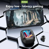 Translator HTC NE20 New Bluetooth 6.0 Wireless Headphones Translation Earphones IPX4 Waterproof Rating Long Battery Life Khamik Shop Online