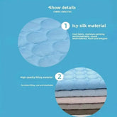 Pet Summer Ice Silk Cooling Pad, Large Medium Small Dogs Cats, Breathable Non-Slip Bite-Resistant Easy Wash, Universal Pet Mat Khamik Shop Online