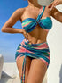 Gradient Color Three-piece Bikini Lingerie Fashion Taupe Oliver