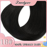 Lovelysee 3/4 Half Wig Human Hair With Clip in Hair Extensions Silky Straight Remy Hair Brown Color Soft 150% 180% Wig For Women Khamik Shop Online