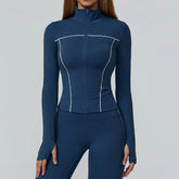 Yoga Clothes Women Sport Jacket Running Long Sleeve Shirt Sports Jackets Top Workout Coat Gym Training Clothing Workout Yoga Top Khamik Shop Online