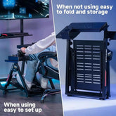 GTPLAYER Flight & Racing Simulator Stand, Foldable Gaming Cockpit Compatible with Logitech, Thrustmaster, PXN Wheels & Flight Joysticks, Black Khamik Shop Online