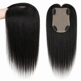 Human Hair Topper Silk Base Great Coverage for Thinning Hair or Hair Loss 9x13cm Silk Top Hair Topper with Clips Breathable Khamik Shop Online