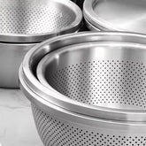 Multi Functional Stainless Steel Vegetable Bowl, Egg Mixing Bowl, Drain Basket, Soup Basin, Kitchen Cooking And Storage Tool Khamik Shop Online
