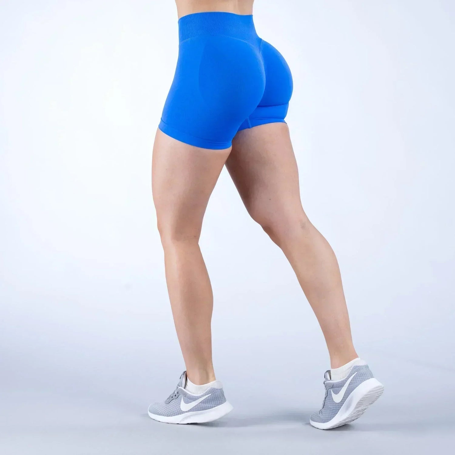 No Logos Shorts | 4.5" leggings Low Ribbed Rise Cycling Women Yoga Workout Clothes Gym Scrunch Bum Seam Seamless Fitness Tights Khamik Shop Online