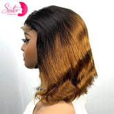 250% Density Colored Body Wave Human Hair Wigs 12inch 12A 100% Human Hair 4x4 Transparent Lace Closure Wavy Hair Wigs for Women Khamik Shop Online