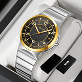 9401 Luxury Mens Steel Band Watch Original Business Quartz Wristwatch Waterproof Watches for Man Clock Reloj Hombre 2026 Khamik Shop Online