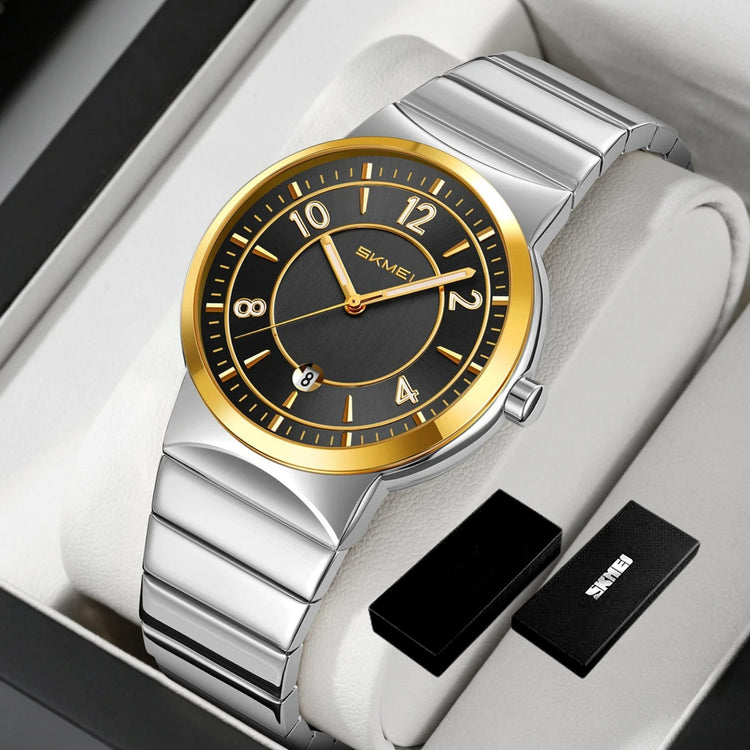 9401 Luxury Mens Steel Band Watch Original Business Quartz Wristwatch Waterproof Watches for Man Clock Reloj Hombre 2026 Khamik Shop Online