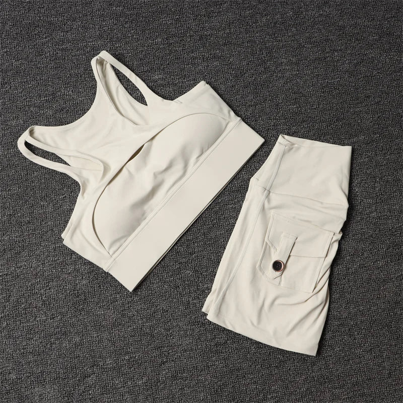 Fitness Shorts Yoga Sets Women&